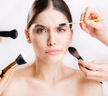 اشتباهات آرایشی در صورت